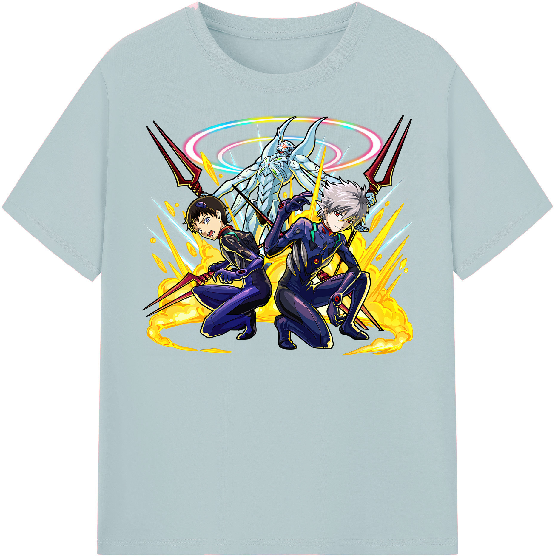 （画像用） EVA 新世紀エヴァンゲリオン 綿100％半袖Tシャツ（フロントプリント）